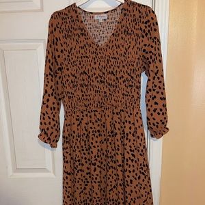 Leopard Boutique Midi Dress